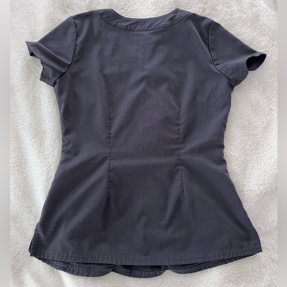 EUC Purple Label by Healing Hands Fitted Scrub Top - Picture 2 of 6